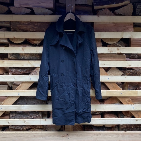 Club Monaco Black Trenchcoat - Picture 1 of 4